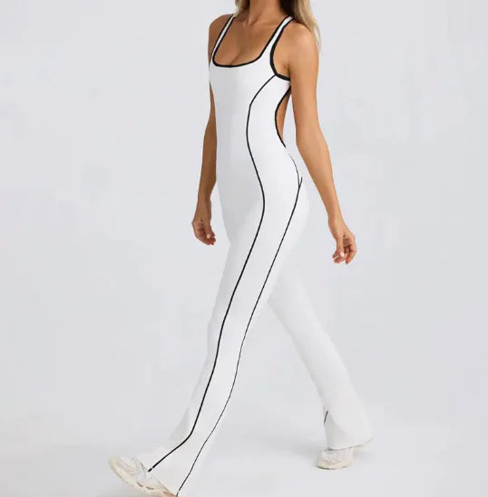 Women’s Yoga Jumpsuit – Backless Activewear Bodysuit for Gym, Pilates & Athleisure