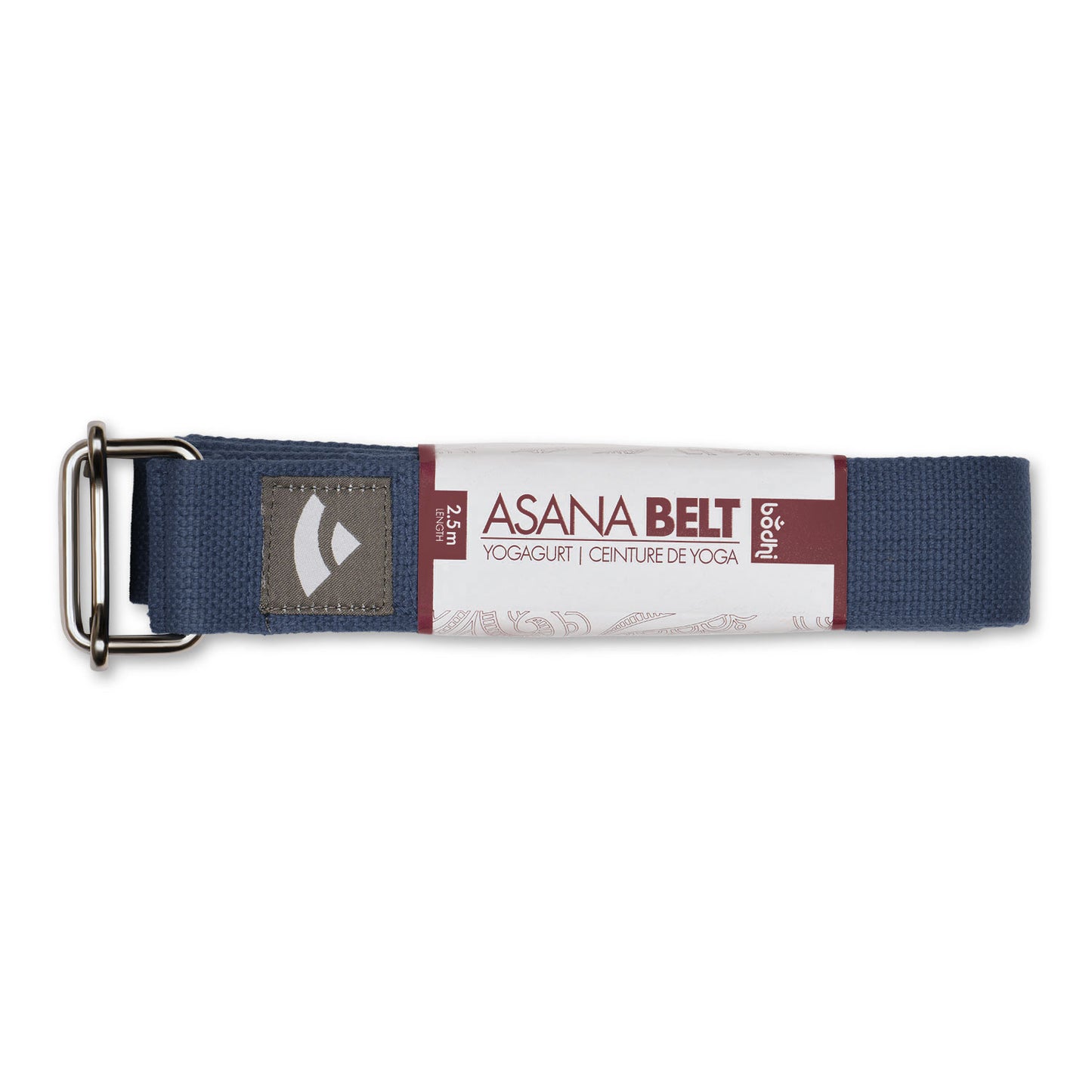Asana Belt Yoga Strap with Sliding Buckle – 100% Cotton Adjustable Strap for Yoga and Pilates