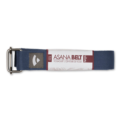 Asana Belt Yoga Strap with Sliding Buckle – 100% Cotton Adjustable Strap for Yoga and Pilates