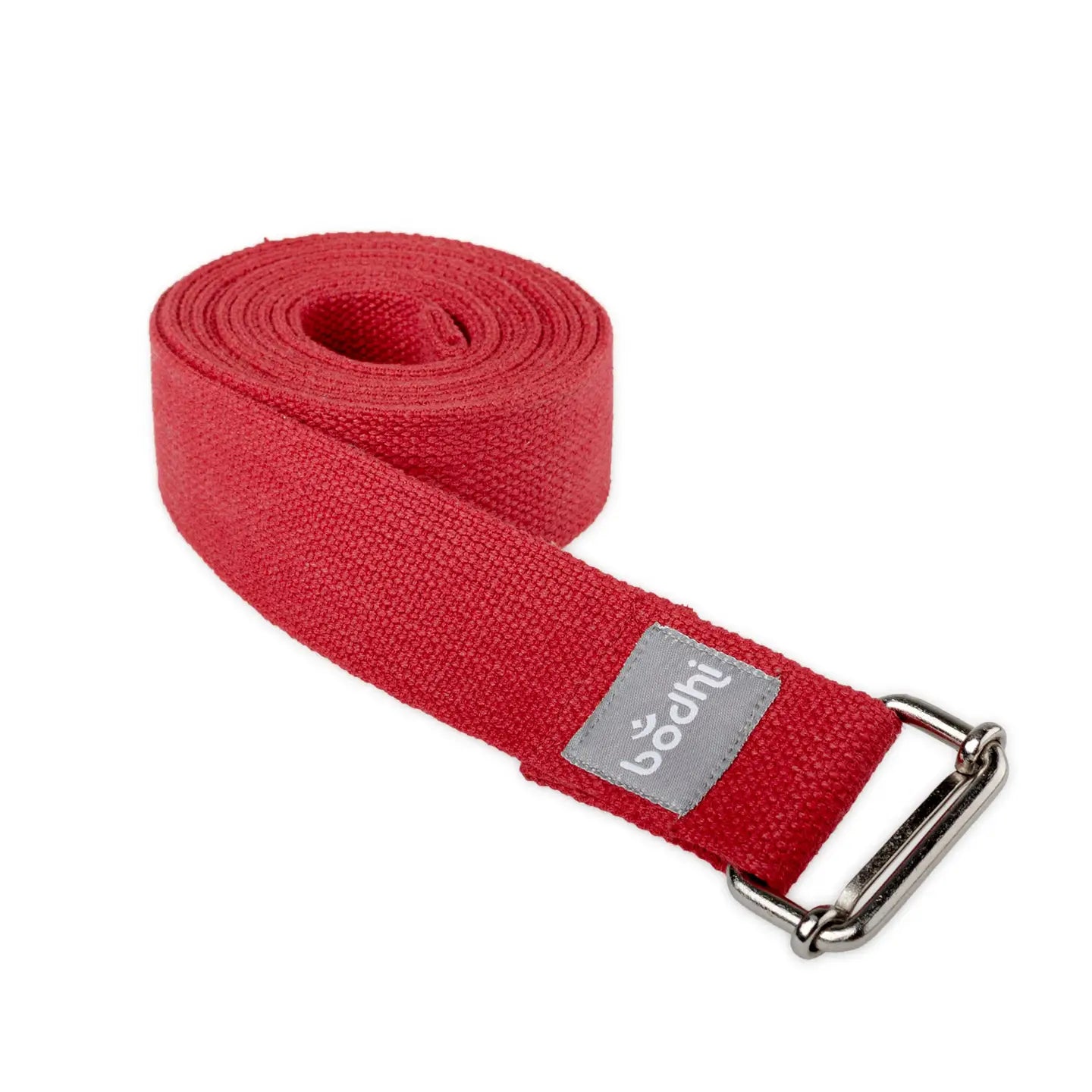 Asana Belt Yoga Strap with Sliding Buckle – 100% Cotton Adjustable Strap for Yoga and Pilates