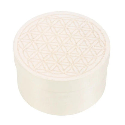 Chakra Gemstone Crystal Healing Gift Set – 7 Tumbled Crystals with Flower of Life Box