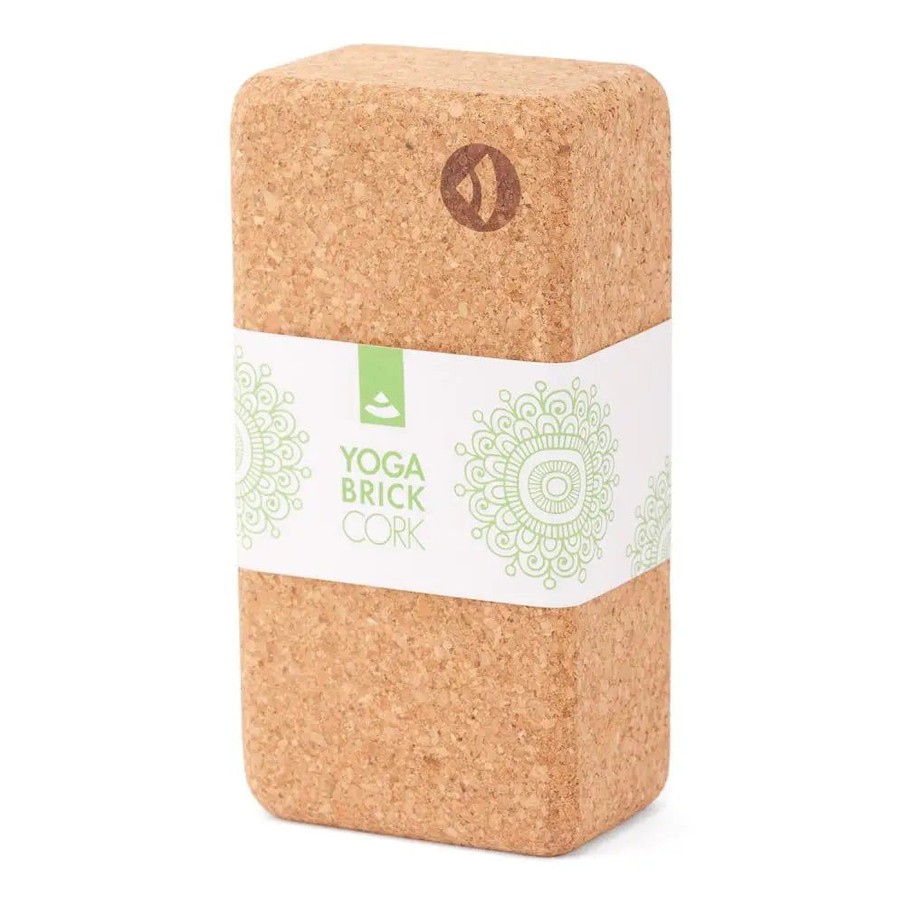 Cork Brick Yoga Block – Standard Eco-Friendly Yoga Prop with Non-Slip Grip