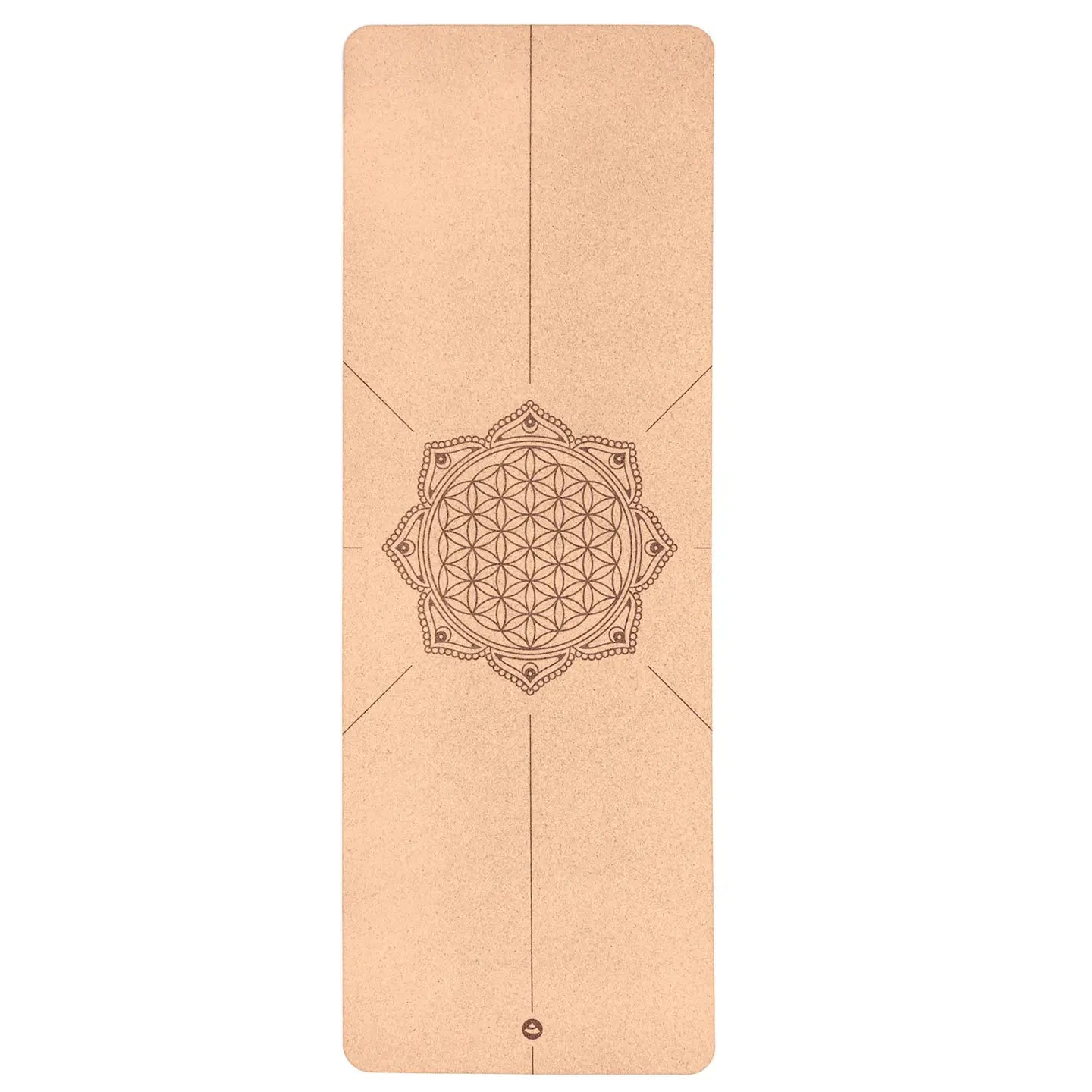 Cork Yoga Mat, Flower of Life