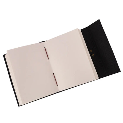 Leather Journal with 6 Precious Pentagram Stones – Handmade Vintage Diary for Writing, Mindfulness & Meditation