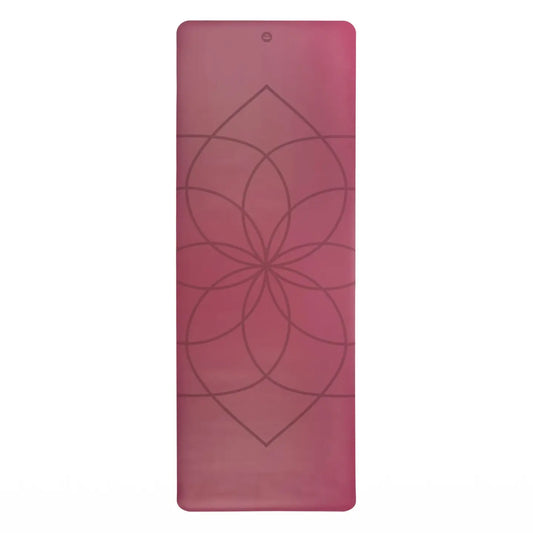 Phoenix Yoga Mat – Non-Slip, Sweat-Resistant PU & Natural Rubber with Alignment Guide