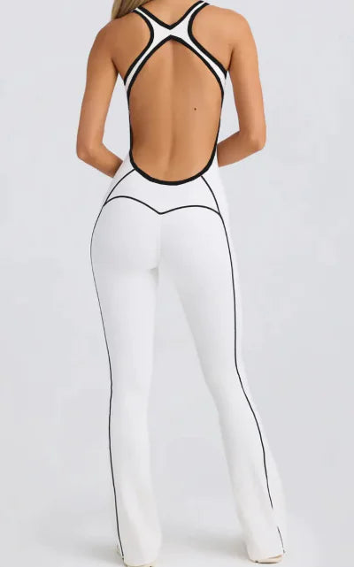Women’s Yoga Jumpsuit – Backless Activewear Bodysuit for Gym, Pilates & Athleisure