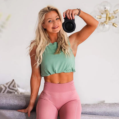 Seamless Yoga Top for Women – Breathable Sleeveless Workout Tank | Soft, Stretchy & Stylish Activewear