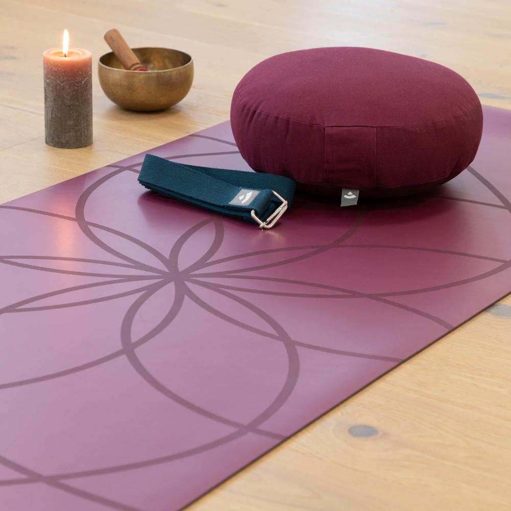 Phoenix Yoga Mat – Non-Slip, Sweat-Resistant PU & Natural Rubber with Alignment Guide