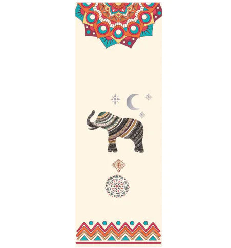 Elephant Print Yoga Mat - Yoga Blanket
