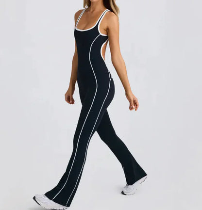 Women’s Yoga Jumpsuit – Backless Activewear Bodysuit for Gym, Pilates & Athleisure