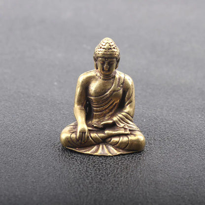 Brass Meditation Figure Sculpture for Home Decor